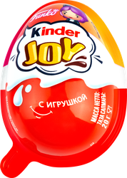 Изделие кондитерское KINDER Joy Girls с хрустящими шариками и игрушкой, 20г, детальное фото