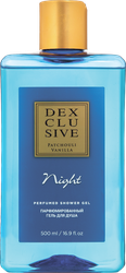 Гель для душа DEXCLUSIVE Пачули, ваниль, парфюмированный, 500г, вид