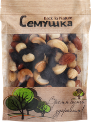 Смесь СЕМУШКА жареных орехов и изюма, 150г, детальное фото