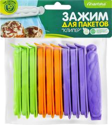 Клипсы для пакетов MARTIKA Клипер Арт. С54, 10шт, детальное фото