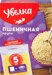 Крупа пшеничная УВЕЛКА в пакетиках, 5х80г, фотография