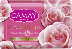 Туалетное мыло CAMAY Romantique с ароматом французской розы, 85г, фотография