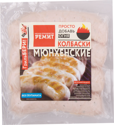 Колбаски РЕМИТ Мюнхенские белые, 400г, вид