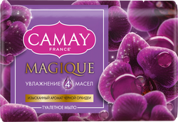 Туалетное мыло CAMAY Магическое заклинание с ароматом черной орхидеи, 85г, детальное фото