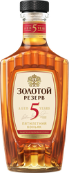 Коньяк ЗОЛОТОЙ РЕЗЕРВ 5 лет 40%, 0.5л, фото