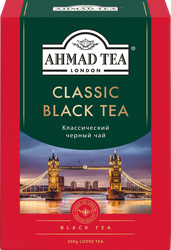 Чай черный AHMAD TEA Классический листовой, 200г, крупный план