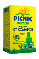 Жидкость PICNIC Picnic Family от комаров 45 ночей, крупный план