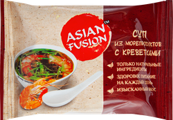 Суп ASIAN FUSION из морепродуктов с креветками, 12г, картинка