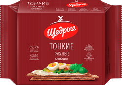 Хлебцы ржаные ЩЕДРЫЕ тонкие, 170г, фото