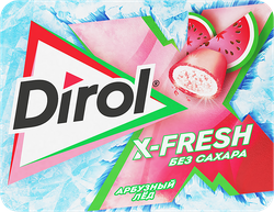 Жевательная резинка DIROL X-fresh Арбузный лед, 16г, фото