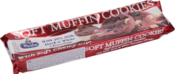 Печенье MERBA Soft Muffin, мягкое с какао и кусочками молочного белого и темного шоколада, 175г, картинка