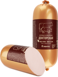 Колбаса вареная ЛЕНТА Докторская ГОСТ, 500г, изображение