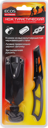 Нож туристический в ножнах ECOS EX-SW-B01G со свистком, цвет зеленый, Арт. 325123/325124/325125, фотография
