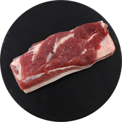 Грудинка свиная в шкуре, бескостная ЛЕНТА FRESH, вид