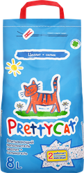 Наполнитель глиняный для туалета домашних животных PRETTYCAT впитывающий 
ваниль, 4кг, картинка