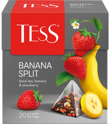 Чай черный TESS Banana Split, 20пир, вид
