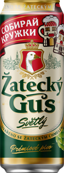 Пиво светлое ZATECKY GUS пастеризованное 4,6%, 0.45л, фотография