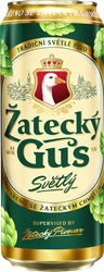 Пиво светлое ZATECKY GUS пастеризованное 4,6%, 0.45л, фотография