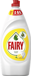 Средство для мытья посуды FAIRY Сочный лимон, 900мл, детальное фото