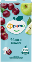 Нектар ФРУТОНЯНЯ Яблоко-вишня осветленный, с 3 лет, 500мл, фото