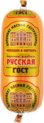 Колбаса вареная ЧЕРКАШИН И ПАРТНЕРЪ Русская, категория Б, ГОСТ, 350г, фото