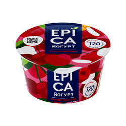 Йогурт EPICA с вишней и черешней 4,8%, без змж, 130г, фотография