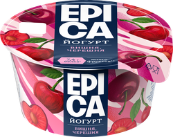 Йогурт EPICA с вишней и черешней 4,8%, без змж, 130г, картинка