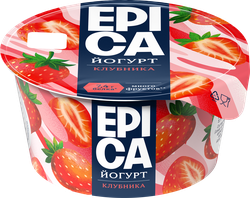 Йогурт EPICA с клубникой 4,8%, без змж, 130г, фотография
