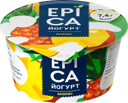 Йогурт EPICA с ананасом 4,8%, без змж, 130г, картинка