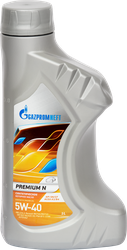 Масло моторное GAZPROMNEFT Premium N 5W-40 API SN/CF синтетическое, 1л, фотография