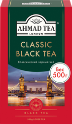 Чай черный AHMAD TEA Классический листовой, 500г, крупный план