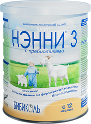 Напиток НЭННИ 3 на основе козьего молока, с 12 месяцев, 800г, крупный план