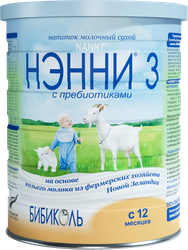 Напиток НЭННИ 3 на основе козьего молока, с 12 месяцев, 800г, фото