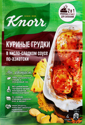 Смесь KNORR На второе Куриные грудки в кисло-сладком соусе по-азиатски, 28г, изображение