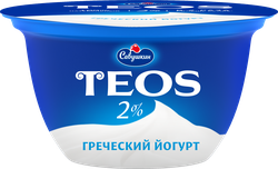 Йогурт TEOS Греческий 2%, без змж, 140г, фото