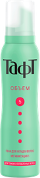 Пена для укладки тонких и ослабленных волос ТАФТ Объем, мегафиксация, 150мл, изображение