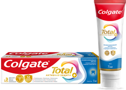 Зубная паста COLGATE Total 12 Профессиональная чистка со специальным ингредиентом для гладких и блестящих зубов, с цинком и аргинином для антибактериальной защиты, 75мл, детальное фото