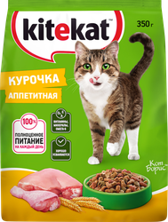 Корм сухой для взрослых кошек KITEKAT Курочка аппетитная, 350г, детальное фото