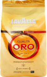 Кофе зерновой LAVAZZA Qualita Oro натуральный жареный, 1кг, детальное фото