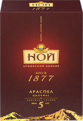 Коньяк НОЙ Араспел ординарный 5 лет 40%, п/у, 0.5л, фото