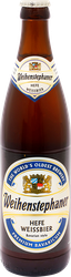 Пиво светлое WEIHENSTEPHANER Hefe Weissbier нефильтрованное 
пастеризованное 5,4%, 0.5л, фото