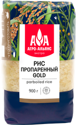 Рис пропаренный АГРО-АЛЬЯНС Gold, 900г, вид