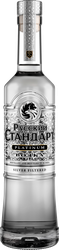 Водка РУССКИЙ СТАНДАРТ Platinum 40%, 0.5л, крупный план