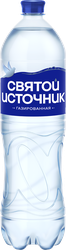 Вода питьевая СВЯТОЙ ИСТОЧНИК газированная, 1.5л, фотография