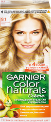 Краска для волос COLOR NATURALS 9.1 Солнечный пляж, с 3 маслами, 110мл, детальное фото