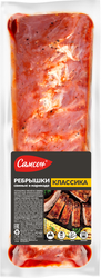 Ребрышки свиные САМСОН Классика, в маринаде, весовые, вид