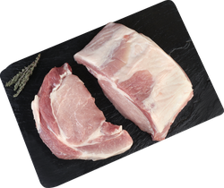 Карбонад из свинины бескостный крупнокусковой ЛЕНТА FRESH, весовой, вид