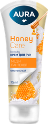 Крем для рук AURA Beauty питательный, с D-пантенолом и экстрактом меда, 75мл, фотография