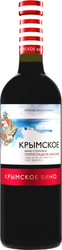 Вино КРЫМСКОЕ красное полусладкое, 0.75л, детальное фото