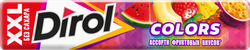 Жевательная резинка DIROL Colors XXL ассорти фруктовых вкусов, 19Г, фотография